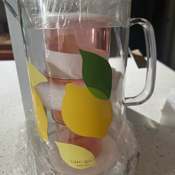 Kate spade pitcher and 2 stacking cups - Picture 2 of 2